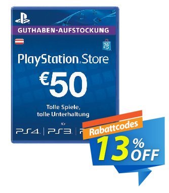 PlayStation Network (PSN) Card - 50 EUR (Austria) discount coupon PlayStation Network (PSN) Card - 50 EUR (Austria) Deal 2024 CDkeys - PlayStation Network (PSN) Card - 50 EUR (Austria) Exclusive Sale offer 