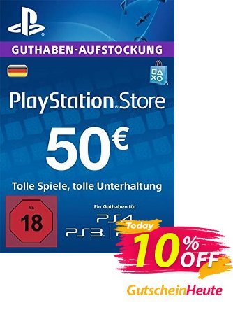 PlayStation Network (PSN) Card - 50 EUR (Germany) discount coupon PlayStation Network (PSN) Card - 50 EUR (Germany) Deal 2024 CDkeys - PlayStation Network (PSN) Card - 50 EUR (Germany) Exclusive Sale offer 