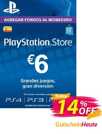 PlayStation Network (PSN) Card - 6 EUR (Spain) discount coupon PlayStation Network (PSN) Card - 6 EUR (Spain) Deal 2024 CDkeys - PlayStation Network (PSN) Card - 6 EUR (Spain) Exclusive Sale offer 
