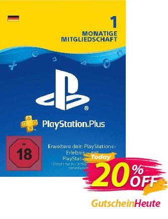 PlayStation Plus - 1 Month Subscription (Germany) discount coupon PlayStation Plus - 1 Month Subscription (Germany) Deal 2024 CDkeys - PlayStation Plus - 1 Month Subscription (Germany) Exclusive Sale offer 
