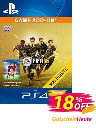 500 FIFA 16 Points PS4 PSN Code - UK account discount coupon 500 FIFA 16 Points PS4 PSN Code - UK account Deal 2024 CDkeys - 500 FIFA 16 Points PS4 PSN Code - UK account Exclusive Sale offer 