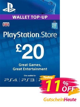 Playstation Network Card - £20 (PS Vita/PS3/PS4) discount coupon Playstation Network Card - £20 (PS Vita/PS3/PS4) Deal 2024 CDkeys - Playstation Network Card - £20 (PS Vita/PS3/PS4) Exclusive Sale offer 