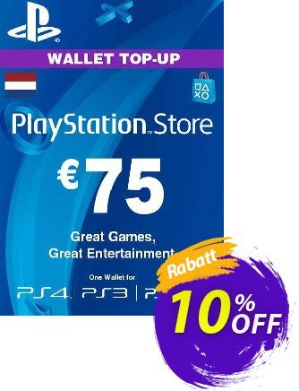 PlayStation Network (PSN) Card - 75 EUR (Netherlands) discount coupon PlayStation Network (PSN) Card - 75 EUR (Netherlands) Deal 2024 CDkeys - PlayStation Network (PSN) Card - 75 EUR (Netherlands) Exclusive Sale offer 