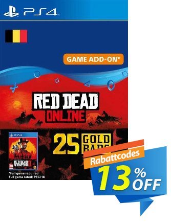 Red Dead Online - 25 Gold Bars PS4 (Belgium) discount coupon Red Dead Online - 25 Gold Bars PS4 (Belgium) Deal 2024 CDkeys - Red Dead Online - 25 Gold Bars PS4 (Belgium) Exclusive Sale offer 