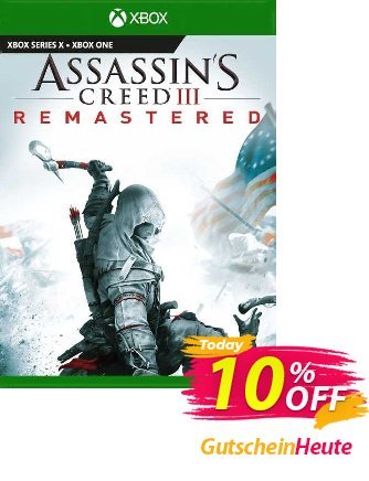 Assassin&#039;s Creed III  Remastered Xbox One (EU) discount coupon Assassin&#039;s Creed III  Remastered Xbox One (EU) Deal 2024 CDkeys - Assassin&#039;s Creed III  Remastered Xbox One (EU) Exclusive Sale offer 