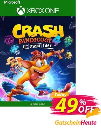Crash Bandicoot 4: It’s About Time Xbox One (US) discount coupon Crash Bandicoot 4: It’s About Time Xbox One (US) Deal 2024 CDkeys - Crash Bandicoot 4: It’s About Time Xbox One (US) Exclusive Sale offer 