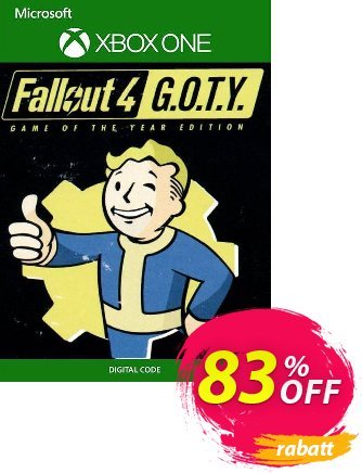 Fallout 4 - Game of the Year Edition Xbox One (US) discount coupon Fallout 4 - Game of the Year Edition Xbox One (US) Deal 2024 CDkeys - Fallout 4 - Game of the Year Edition Xbox One (US) Exclusive Sale offer 