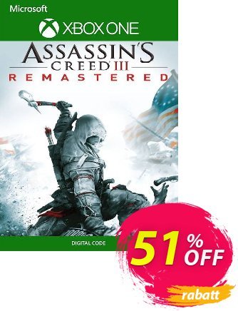 Assassin&#039;s Creed III  Remastered Xbox One (WW) discount coupon Assassin&#039;s Creed III  Remastered Xbox One (WW) Deal 2024 CDkeys - Assassin&#039;s Creed III  Remastered Xbox One (WW) Exclusive Sale offer 