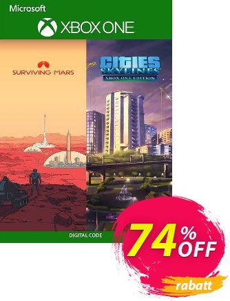 Cities: Skylines + Surviving Mars Xbox One (UK) discount coupon Cities: Skylines + Surviving Mars Xbox One (UK) Deal 2024 CDkeys - Cities: Skylines + Surviving Mars Xbox One (UK) Exclusive Sale offer 