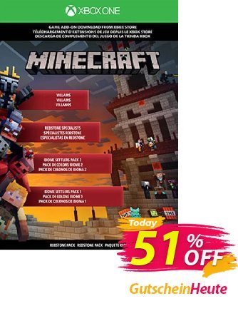 Minecraft Xbox One - Redstone Pack DLC Coupon, discount Minecraft Xbox One - Redstone Pack DLC Deal 2024 CDkeys. Promotion: Minecraft Xbox One - Redstone Pack DLC Exclusive Sale offer 