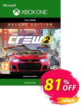 The Crew 2 - Deluxe Edition Xbox One (UK) discount coupon The Crew 2 - Deluxe Edition Xbox One (UK) Deal 2024 CDkeys - The Crew 2 - Deluxe Edition Xbox One (UK) Exclusive Sale offer 