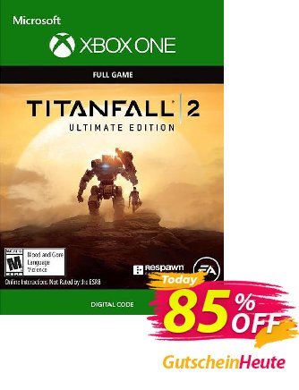 Titanfall 2 - Ultimate Edition Xbox One (UK) Coupon, discount Titanfall 2 - Ultimate Edition Xbox One (UK) Deal 2024 CDkeys. Promotion: Titanfall 2 - Ultimate Edition Xbox One (UK) Exclusive Sale offer 