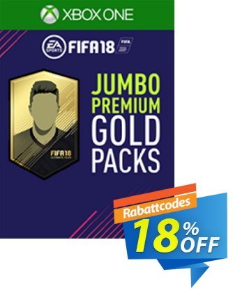 FIFA 18 (Xbox One) - 5 Jumbo Premium Gold Packs DLC Coupon, discount FIFA 18 (Xbox One) - 5 Jumbo Premium Gold Packs DLC Deal 2024 CDkeys. Promotion: FIFA 18 (Xbox One) - 5 Jumbo Premium Gold Packs DLC Exclusive Sale offer 