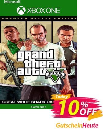 Grand Theft Auto V Premium Online Edition & Great White Shark Card Bundle Xbox One (EU) discount coupon Grand Theft Auto V Premium Online Edition &amp; Great White Shark Card Bundle Xbox One (EU) Deal 2024 CDkeys - Grand Theft Auto V Premium Online Edition &amp; Great White Shark Card Bundle Xbox One (EU) Exclusive Sale offer 