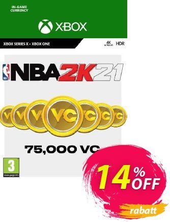 NBA 2K21: 75,000 VC Xbox One discount coupon NBA 2K21: 75,000 VC Xbox One Deal 2024 CDkeys - NBA 2K21: 75,000 VC Xbox One Exclusive Sale offer 