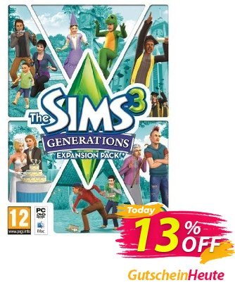 The Sims 3 - Generations Expansion Pack - PC/Mac  Gutschein The Sims 3 - Generations Expansion Pack (PC/Mac) Deal Aktion: The Sims 3 - Generations Expansion Pack (PC/Mac) Exclusive offer 