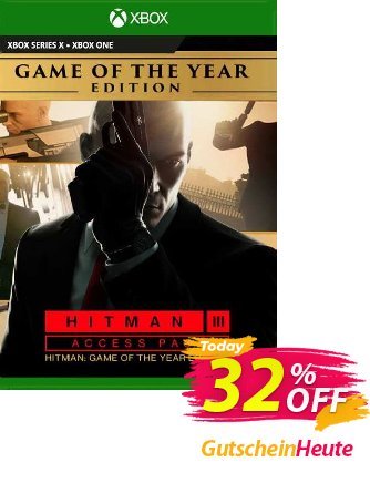 Hitman 3 Access Pass:  Hitman 1 GOTY Edition Xbox One (UK) discount coupon Hitman 3 Access Pass:  Hitman 1 GOTY Edition Xbox One (UK) Deal 2024 CDkeys - Hitman 3 Access Pass:  Hitman 1 GOTY Edition Xbox One (UK) Exclusive Sale offer 