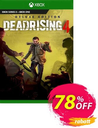 Dead Rising 4 Deluxe Edition Xbox One - UK  Gutschein Dead Rising 4 Deluxe Edition Xbox One (UK) Deal 2024 CDkeys Aktion: Dead Rising 4 Deluxe Edition Xbox One (UK) Exclusive Sale offer 