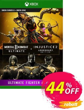 Mortal Kombat 11 Ultimate + Injustice 2 Leg. Edition Bundle Xbox One (UK) discount coupon Mortal Kombat 11 Ultimate + Injustice 2 Leg. Edition Bundle Xbox One (UK) Deal 2024 CDkeys - Mortal Kombat 11 Ultimate + Injustice 2 Leg. Edition Bundle Xbox One (UK) Exclusive Sale offer 