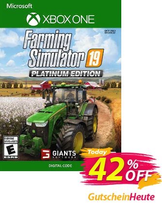 Farming Simulator 19 - Platinum Edition Xbox One (US) discount coupon Farming Simulator 19 - Platinum Edition Xbox One (US) Deal 2024 CDkeys - Farming Simulator 19 - Platinum Edition Xbox One (US) Exclusive Sale offer 