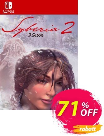 Syberia 2 Switch (EU) Coupon, discount Syberia 2 Switch (EU) Deal 2024 CDkeys. Promotion: Syberia 2 Switch (EU) Exclusive Sale offer 