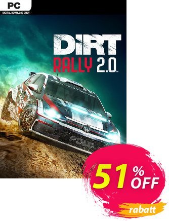 Dirt Rally 2.0 PC Coupon, discount Dirt Rally 2.0 PC Deal. Promotion: Dirt Rally 2.0 PC Exclusive offer 