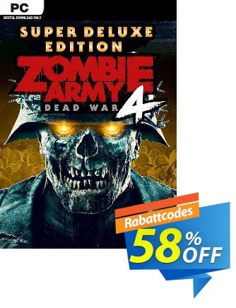 Zombie Army 4: Dead War Super Deluxe Edition PC Coupon, discount Zombie Army 4: Dead War Super Deluxe Edition PC Deal 2024 CDkeys. Promotion: Zombie Army 4: Dead War Super Deluxe Edition PC Exclusive Sale offer 