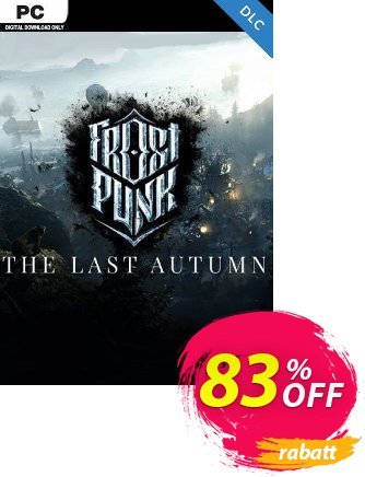 Frostpunk: The Last Autumn PC Coupon, discount Frostpunk: The Last Autumn PC Deal 2024 CDkeys. Promotion: Frostpunk: The Last Autumn PC Exclusive Sale offer 