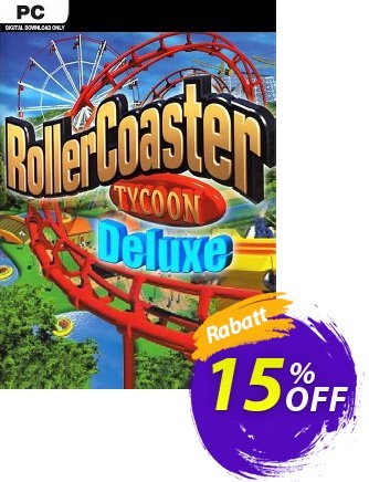 RollerCoaster Tycoon Deluxe PC Coupon, discount RollerCoaster Tycoon Deluxe PC Deal 2024 CDkeys. Promotion: RollerCoaster Tycoon Deluxe PC Exclusive Sale offer 