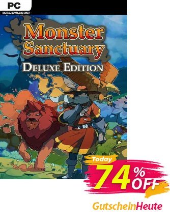 Monster Sanctuary Deluxe Edition PC Coupon, discount Monster Sanctuary Deluxe Edition PC Deal 2024 CDkeys. Promotion: Monster Sanctuary Deluxe Edition PC Exclusive Sale offer 
