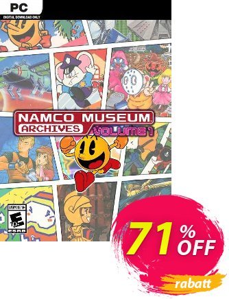 Namco Museum Archives Volume 1 PC Coupon, discount Namco Museum Archives Volume 1 PC Deal 2024 CDkeys. Promotion: Namco Museum Archives Volume 1 PC Exclusive Sale offer 