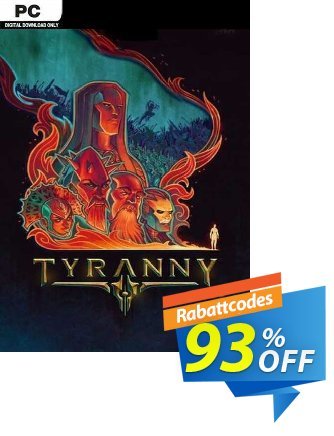 Tyranny PC Coupon, discount Tyranny PC Deal 2024 CDkeys. Promotion: Tyranny PC Exclusive Sale offer 