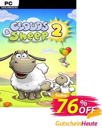 Clouds & Sheep 2 PC Coupon, discount Clouds &amp; Sheep 2 PC Deal 2024 CDkeys. Promotion: Clouds &amp; Sheep 2 PC Exclusive Sale offer 