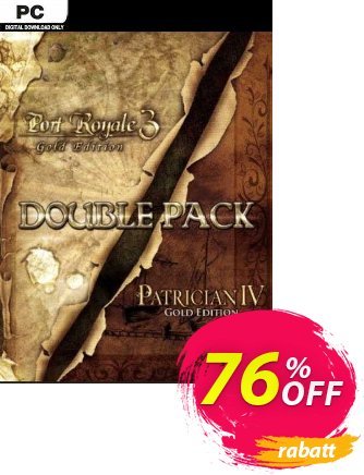 Port Royale 3 Gold And Patrician IV Gold - Double Pack PC Gutschein Port Royale 3 Gold And Patrician IV Gold - Double Pack PC Deal 2024 CDkeys Aktion: Port Royale 3 Gold And Patrician IV Gold - Double Pack PC Exclusive Sale offer 