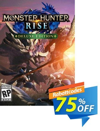 Monster Hunter Rise Deluxe Edition PC Coupon, discount Monster Hunter Rise Deluxe Edition PC Deal 2024 CDkeys. Promotion: Monster Hunter Rise Deluxe Edition PC Exclusive Sale offer 