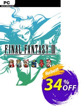 Final Fantasy III Pixel Remaster PC discount coupon Final Fantasy III Pixel Remaster PC Deal 2024 CDkeys - Final Fantasy III Pixel Remaster PC Exclusive Sale offer 
