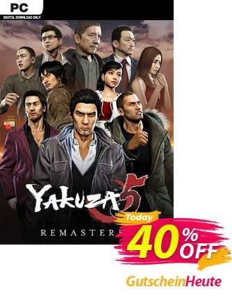 Yakuza 5 Remastered PC Gutschein Yakuza 5 Remastered PC Deal 2024 CDkeys Aktion: Yakuza 5 Remastered PC Exclusive Sale offer 