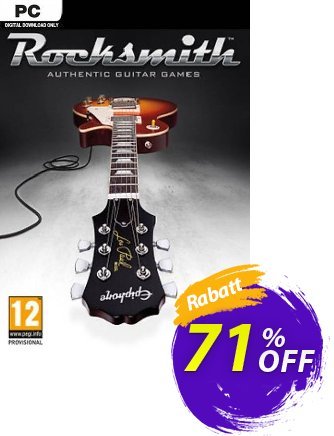 Rocksmith PC Coupon, discount Rocksmith PC Deal 2024 CDkeys. Promotion: Rocksmith PC Exclusive Sale offer 