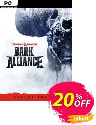 Dungeons & Dragons: Dark Alliance - Deluxe Edition PC Coupon, discount Dungeons &amp; Dragons: Dark Alliance - Deluxe Edition PC Deal 2024 CDkeys. Promotion: Dungeons &amp; Dragons: Dark Alliance - Deluxe Edition PC Exclusive Sale offer 