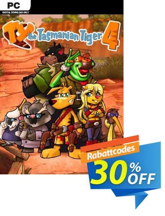 TY the Tasmanian Tiger 4 PC Coupon, discount TY the Tasmanian Tiger 4 PC Deal 2024 CDkeys. Promotion: TY the Tasmanian Tiger 4 PC Exclusive Sale offer 