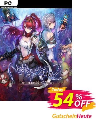 Nights of Azure 2: Bride of the New Moon PC Coupon, discount Nights of Azure 2: Bride of the New Moon PC Deal 2024 CDkeys. Promotion: Nights of Azure 2: Bride of the New Moon PC Exclusive Sale offer 