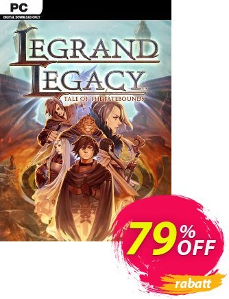 Legrand Legacy: Tale of the Fatebounds PC Coupon, discount Legrand Legacy: Tale of the Fatebounds PC Deal 2024 CDkeys. Promotion: Legrand Legacy: Tale of the Fatebounds PC Exclusive Sale offer 