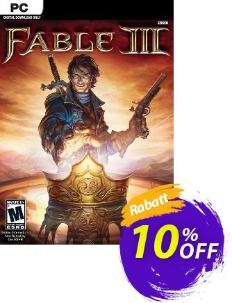 Fable III PC Coupon, discount Fable III PC Deal 2024 CDkeys. Promotion: Fable III PC Exclusive Sale offer 