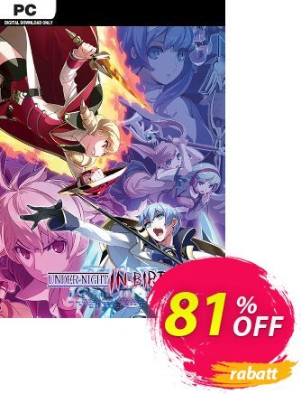 UNDER NIGHT IN BIRTH Exe Late cl-r PC Coupon, discount UNDER NIGHT IN BIRTH Exe Late cl-r PC Deal 2024 CDkeys. Promotion: UNDER NIGHT IN BIRTH Exe Late cl-r PC Exclusive Sale offer 