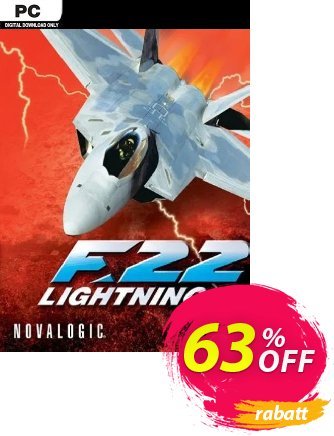 F-22 Lightning 3 PC Coupon, discount F-22 Lightning 3 PC Deal 2024 CDkeys. Promotion: F-22 Lightning 3 PC Exclusive Sale offer 