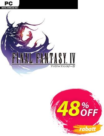 Final Fantasy IV PC discount coupon Final Fantasy IV PC Deal 2024 CDkeys - Final Fantasy IV PC Exclusive Sale offer 