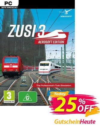 ZUSI 3 - Aerosoft Edition PC Coupon, discount ZUSI 3 - Aerosoft Edition PC Deal 2024 CDkeys. Promotion: ZUSI 3 - Aerosoft Edition PC Exclusive Sale offer 