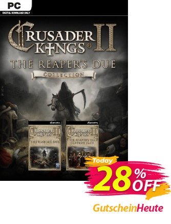 Crusader Kings 2 - The Reaper&#039;s Due Collection PC Coupon, discount Crusader Kings 2 - The Reaper&#039;s Due Collection PC Deal 2024 CDkeys. Promotion: Crusader Kings 2 - The Reaper&#039;s Due Collection PC Exclusive Sale offer 