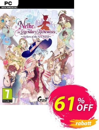 Nelke & the Legendary Alchemists ~Ateliers of the New World PC Coupon, discount Nelke &amp; the Legendary Alchemists ~Ateliers of the New World PC Deal 2024 CDkeys. Promotion: Nelke &amp; the Legendary Alchemists ~Ateliers of the New World PC Exclusive Sale offer 