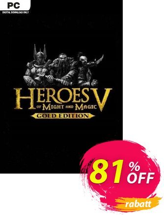 Heroes of Might and Magic V Gold Edition PC Coupon, discount Heroes of Might and Magic V Gold Edition PC Deal 2024 CDkeys. Promotion: Heroes of Might and Magic V Gold Edition PC Exclusive Sale offer 